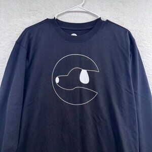 Dogtowne Dry Goods Logo‎ Black T Shirt Size Medium Long Sleeve Black White New